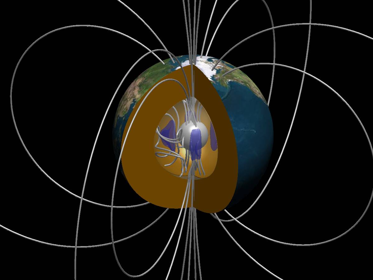 Магнитное поле земли картинки
