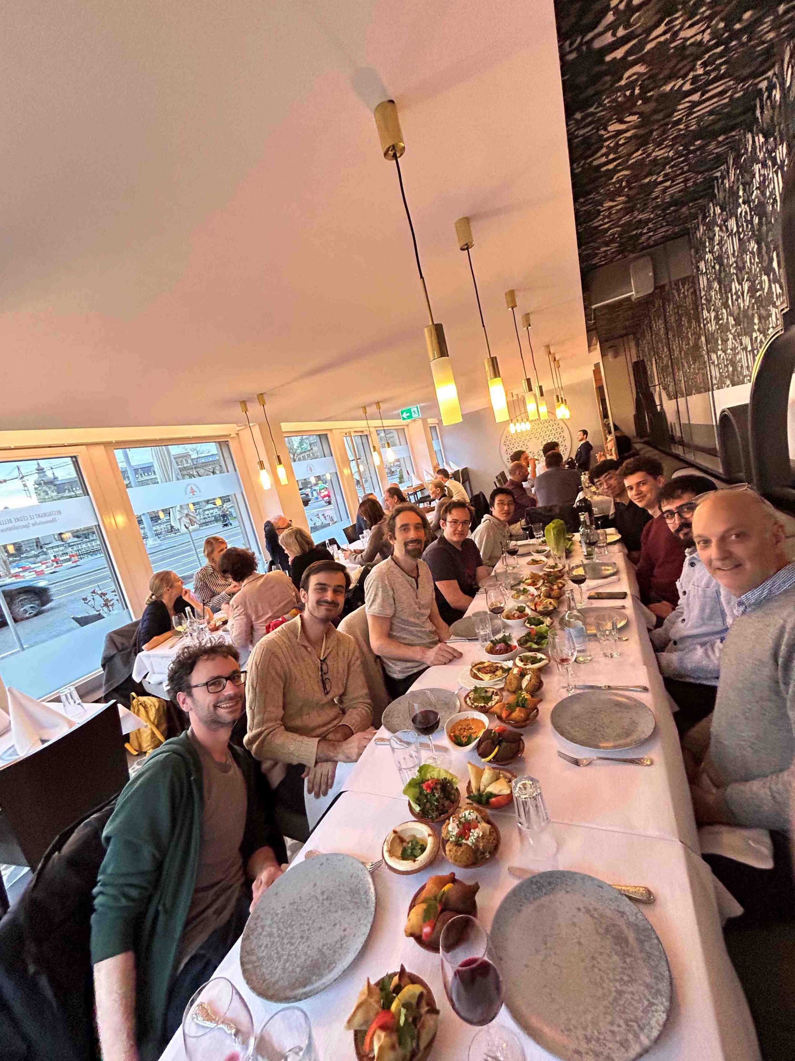 Group dinner with Thomas